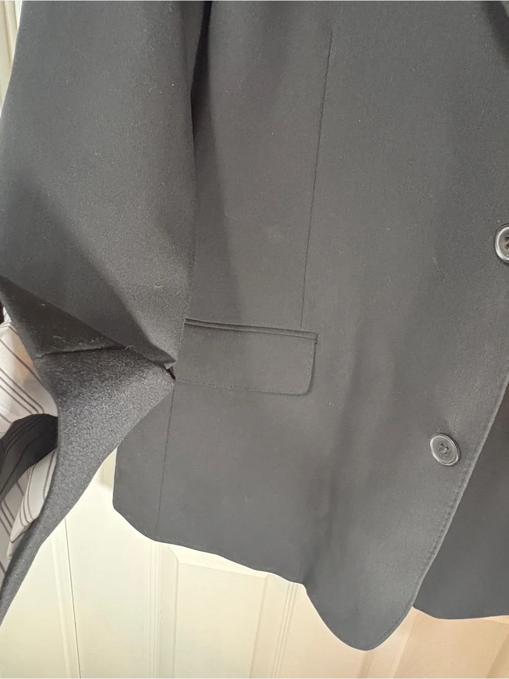Banana Republic Black 2-Button Classic Suit Jacket Blazer 46R 108
